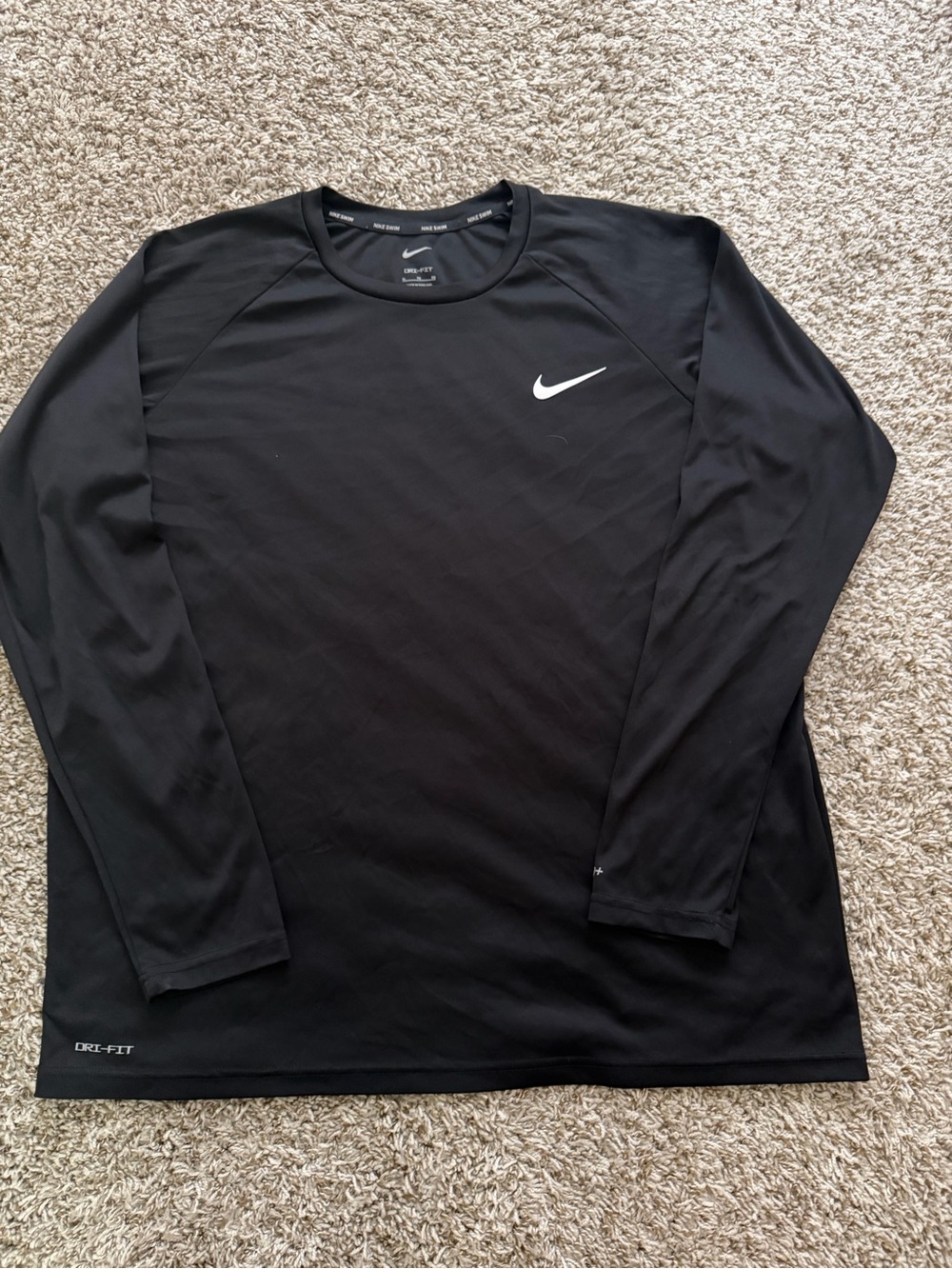 Nike Black Long Sleeve Dri-FIT Athletic Tee